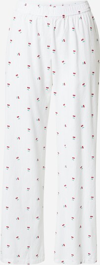 Neo Noir Hose 'Astra' in jade / blutrot / weiß, Produktansicht
