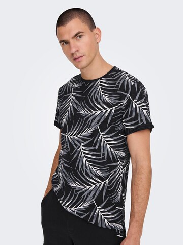 Only & Sons T-shirt 'Iason' i svart