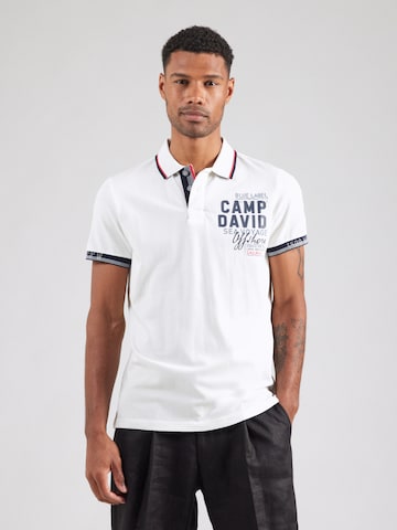 CAMP DAVID Shirt in White: front