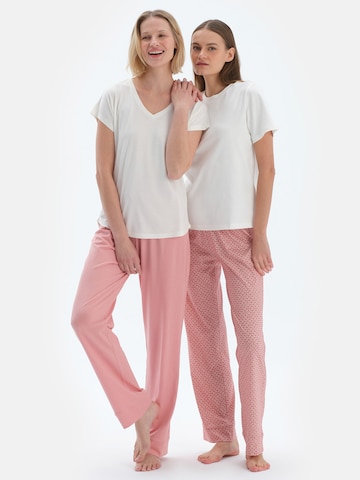 Pantaloncini da pigiama di Dagi in rosa: frontale