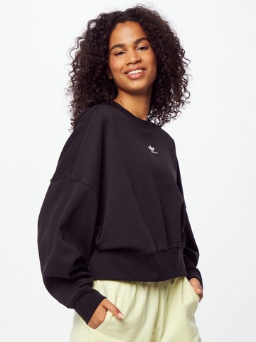 ADIDAS ORIGINALS Sweatshirt 'Adicolor Essentials Fleece' in Schwarz: predná strana