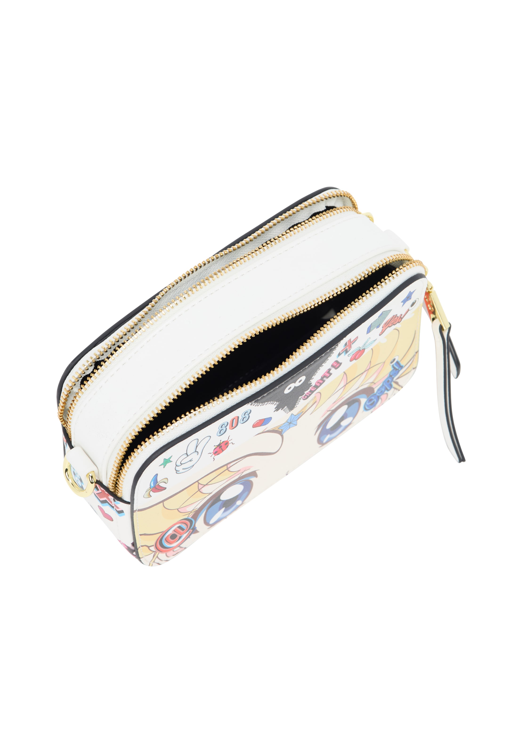 MYMO Schoudertas 'Pop Eyetheme' in Wit