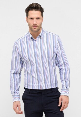ETERNA Regular fit Zakelijk overhemd in Blauw: voorkant