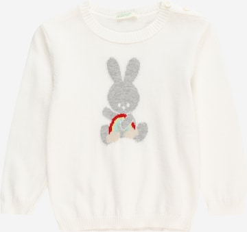 Pullover di UNITED COLORS OF BENETTON in bianco: frontale