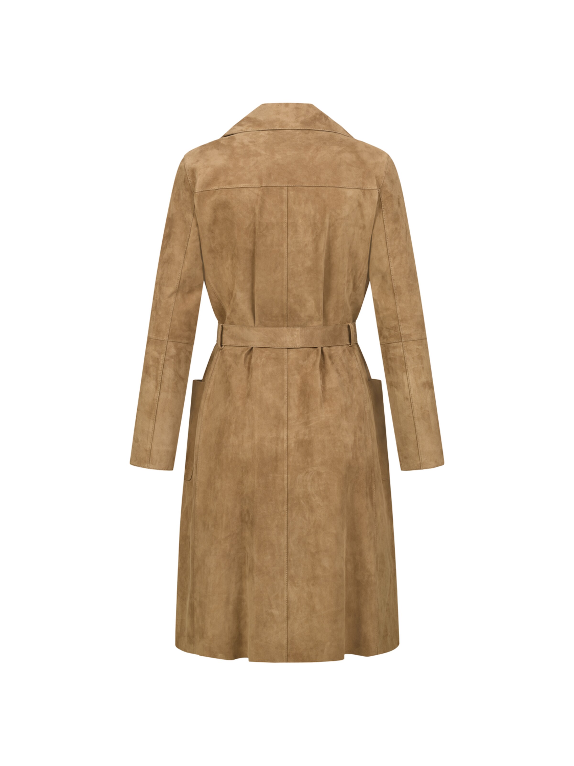 Mouflon Between-Seasons Coat 'Isabel' in Beige