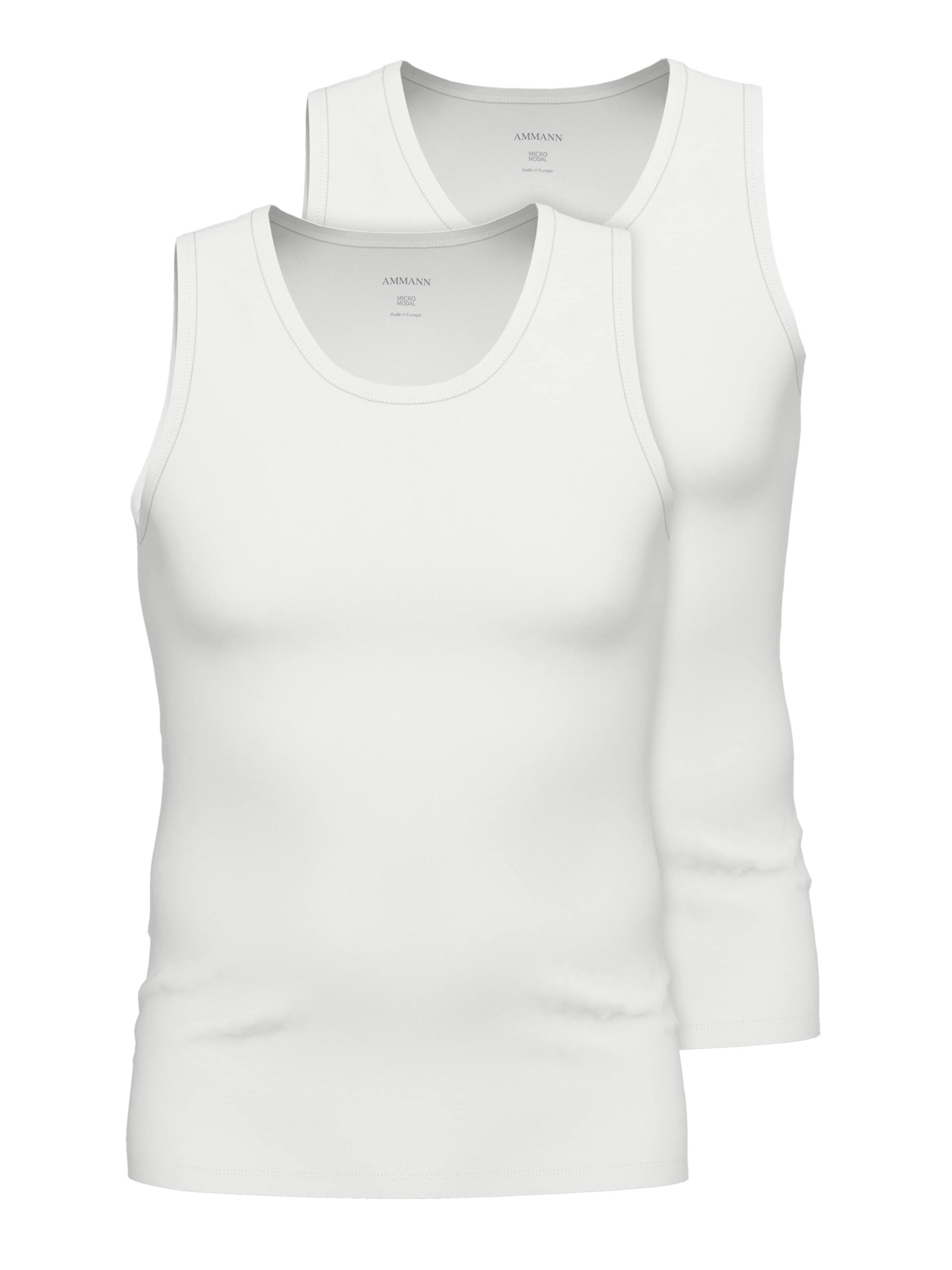 Ammann Undershirt 'Day Modern' in White: front