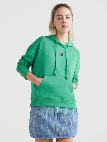 Felpa di Tommy Jeans in verde: frontale