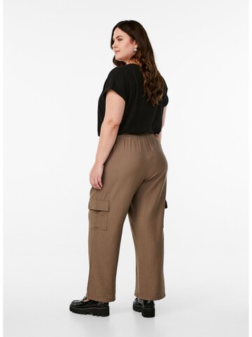 Loosefit Pantaloni cargo 'Cavilma' di Zizzi in beige