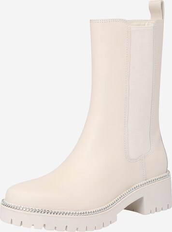Boots chelsea 'IBBIE' di GUESS in beige: frontale