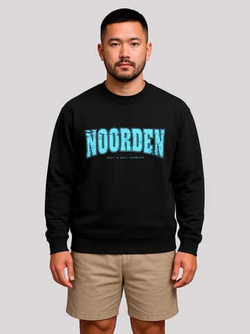 Sweat-shirt 'Knut & Jan Hamburg' F4NT4STIC en noir : devant