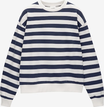 Pull&Bear Sweatshirt in Blauw: voorkant