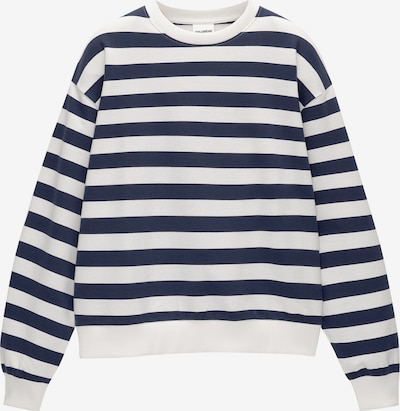 Pull&Bear Sweatshirt i navy / hvid, Produktvisning