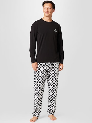 Calvin Klein Underwear Dlhé pyžamo - Čierna: predná strana