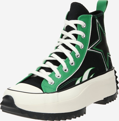CONVERSE Augstie brīvā laika apavi 'RUN STAR HIKE', krāsa - zaļš / melns / balts, Preces skats