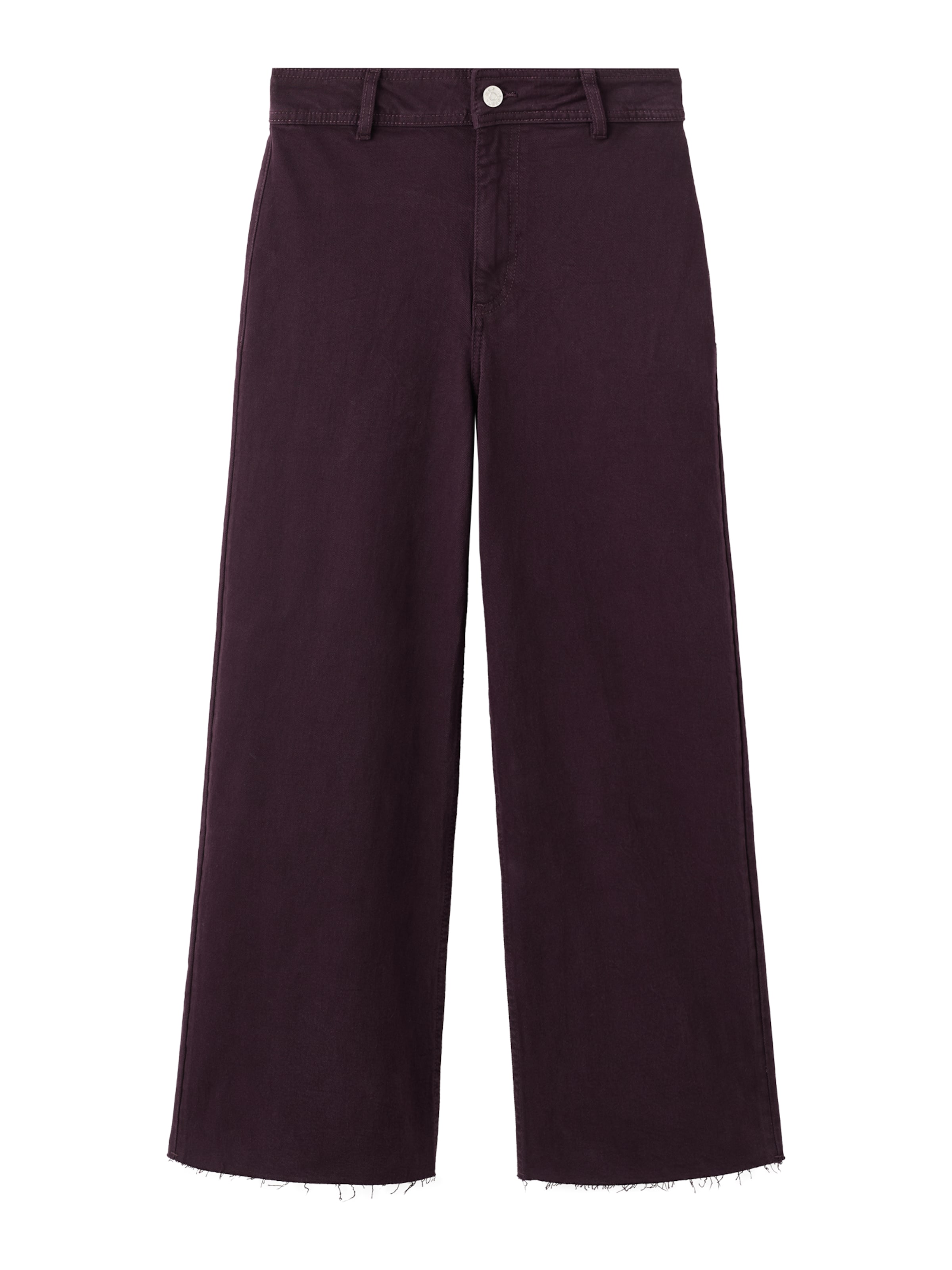 Wide leg Jeans 'CATHERIN' de la MANGO pe roșu: față