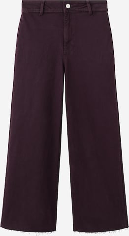 MANGOWide Leg/ Široke nogavice Traperice 'CATHERIN' - crvena boja: prednji dio