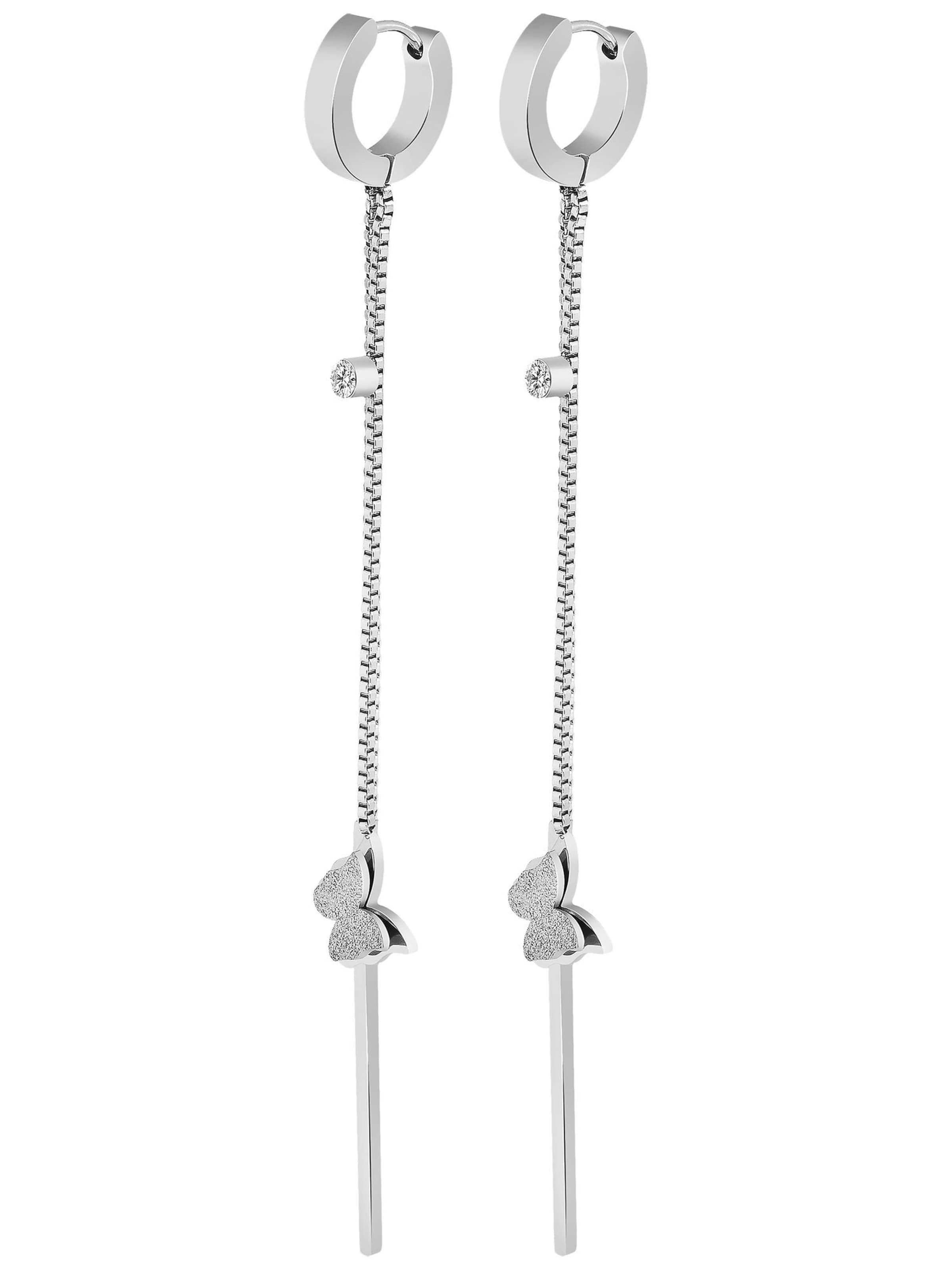 Akzent Earrings 'Elise, langlebig' in Silver: front