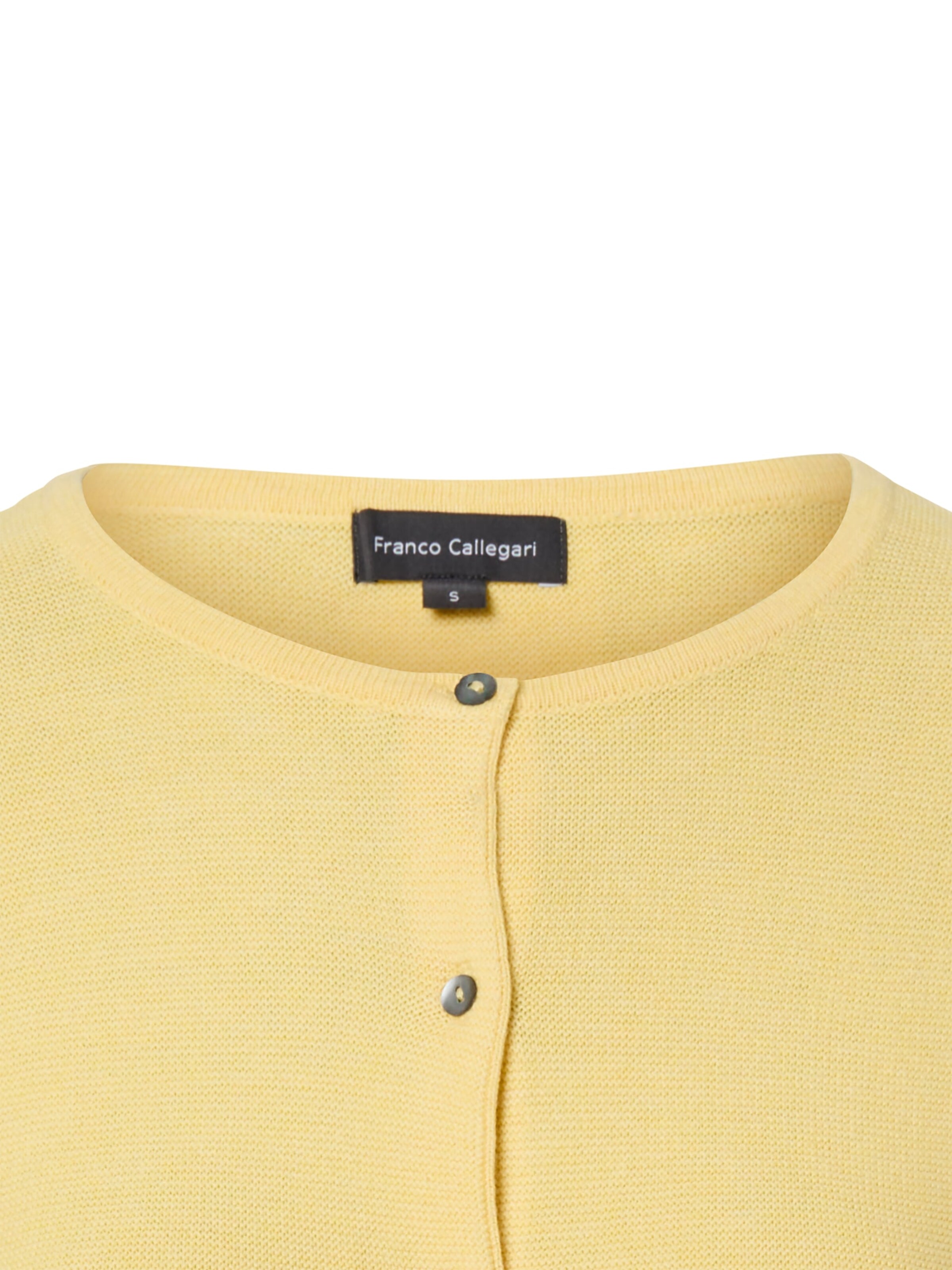 Franco Callegari Knit Cardigan in Yellow