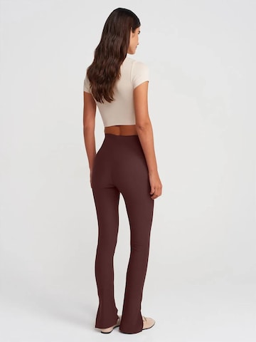Dilvin Flared Leggings 'Gamaschen'‌‌‌‌‌ in Braun