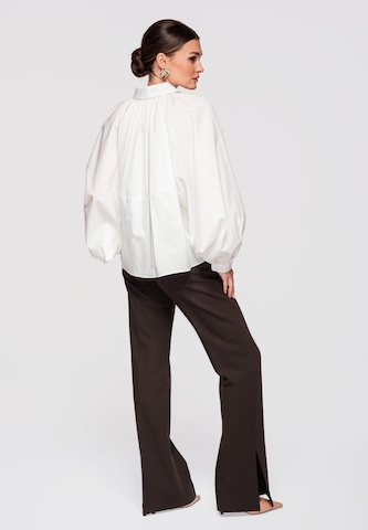 Ombre Blouse in White