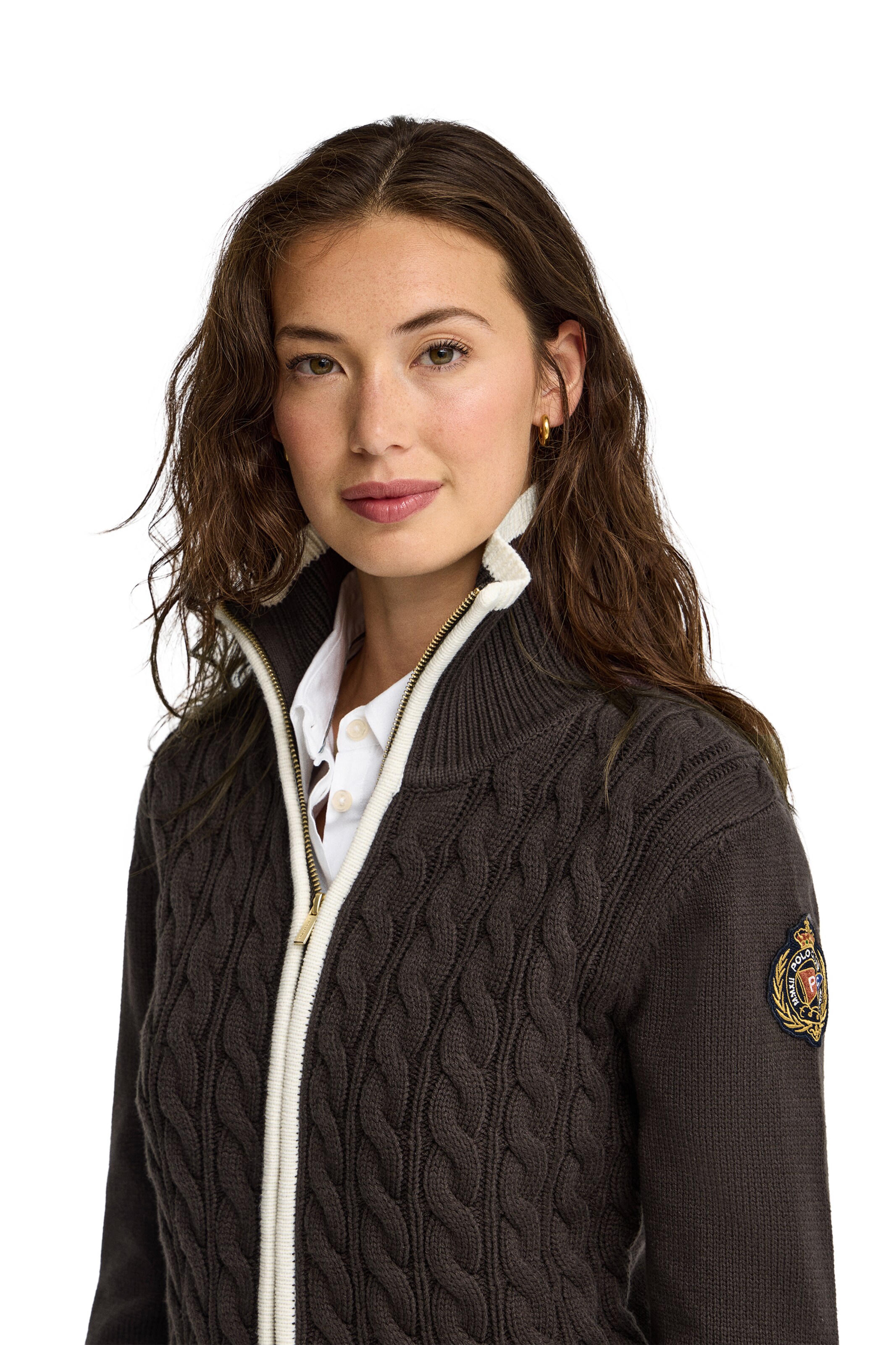 Polo Club Pullover in Braun