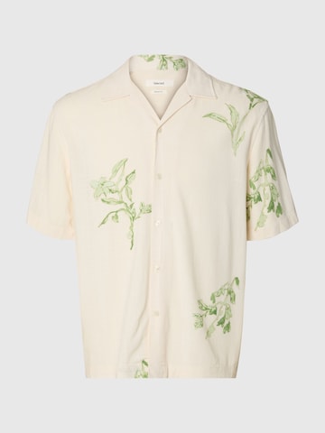 Coupe regular Chemise SELECTED en beige