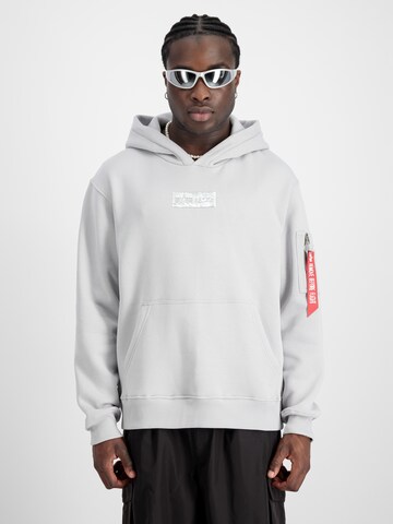 ALPHA INDUSTRIES Sweatshirt i grå: framsida