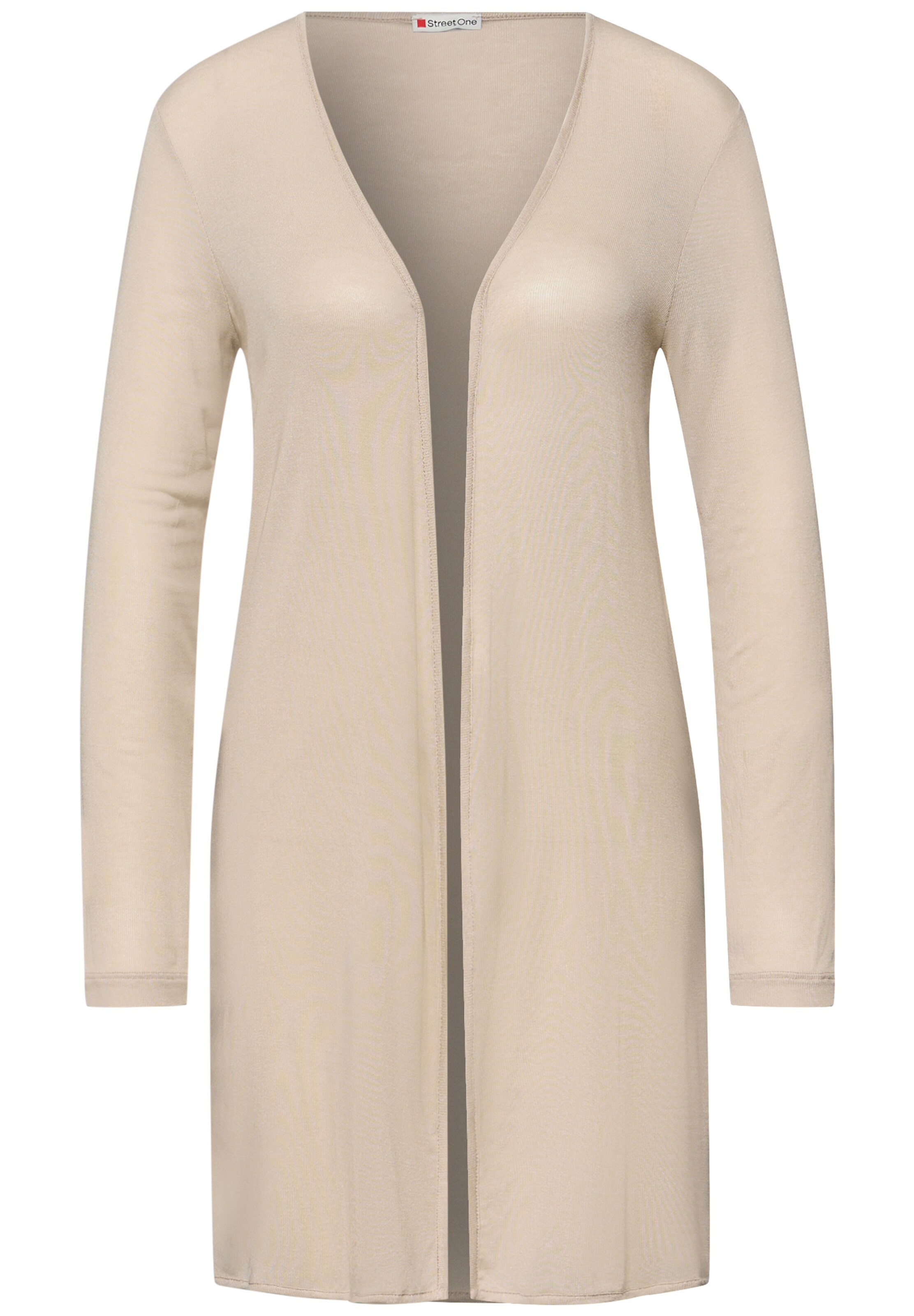STREET ONE Strickjacke in Beige: Vorderseite
