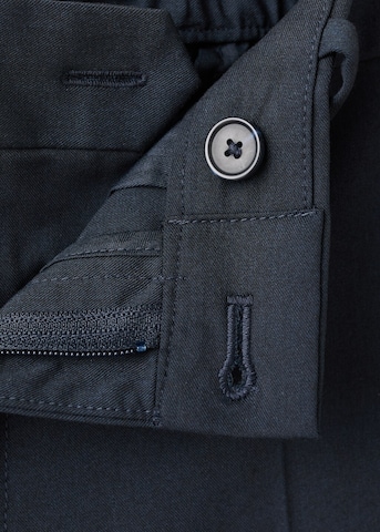 MANGO MAN Slim fit Pleated Pants 'Bologna' in Blue