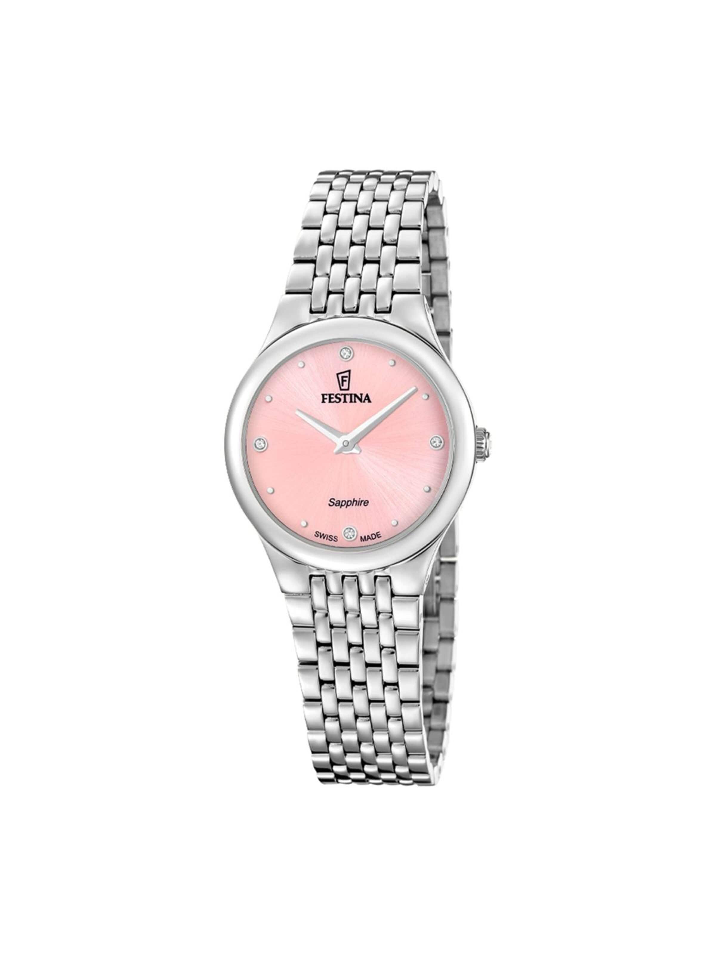 Montre à affichage analogique FESTINA en rose : devant