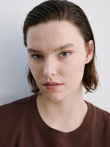 MANGO Majica 'SEVILLA' | rjava barva