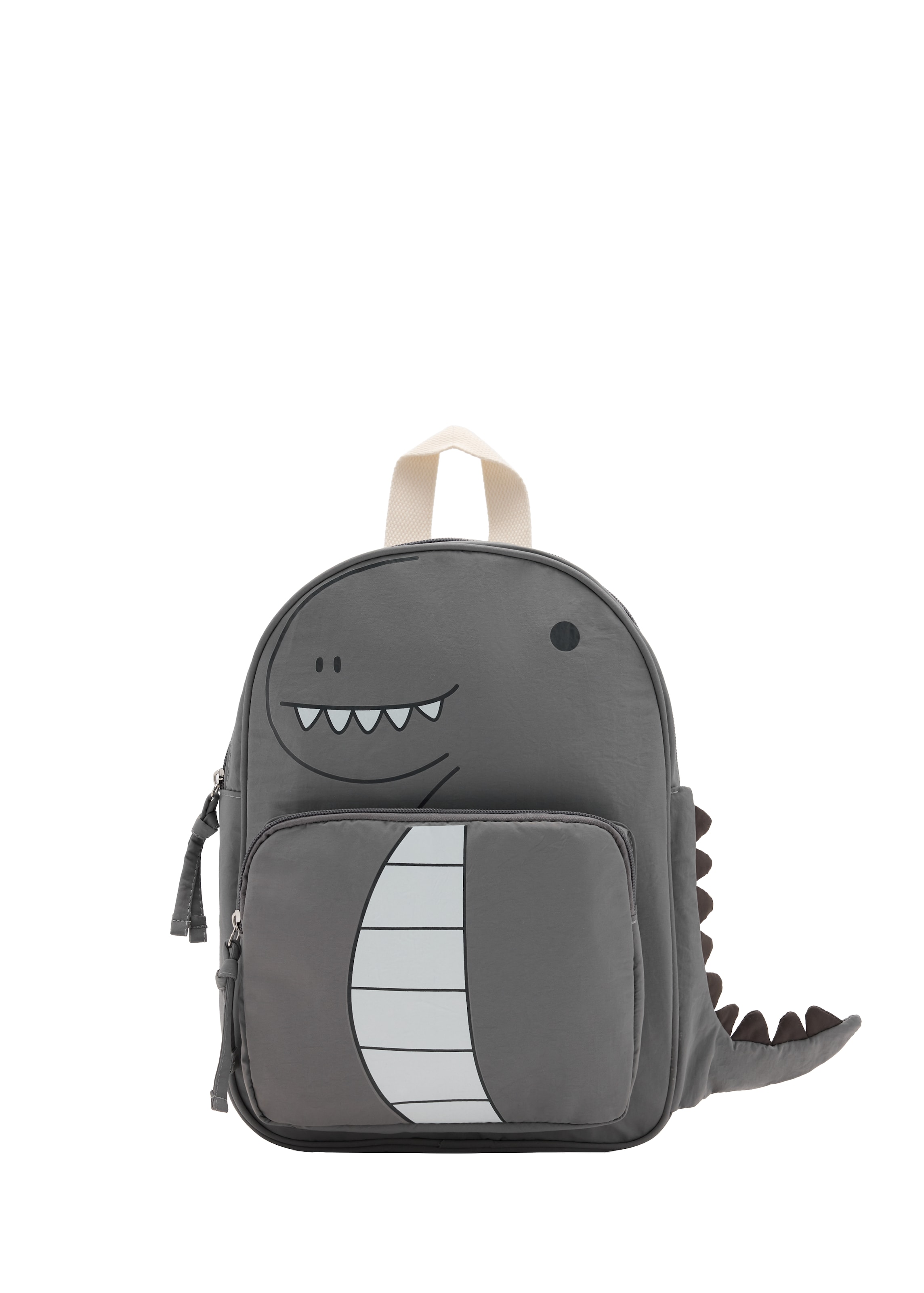 Rucsac 'SAURO' de la MANGO KIDS pe gri: față