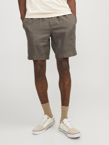 Wide Leg Pantalon chino 'Bill Lawrence' JACK & JONES en marron : devant