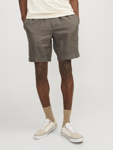 JACK & JONES - Loosefit Pantalón chino 'Bill Lawrence' en marrón: frente