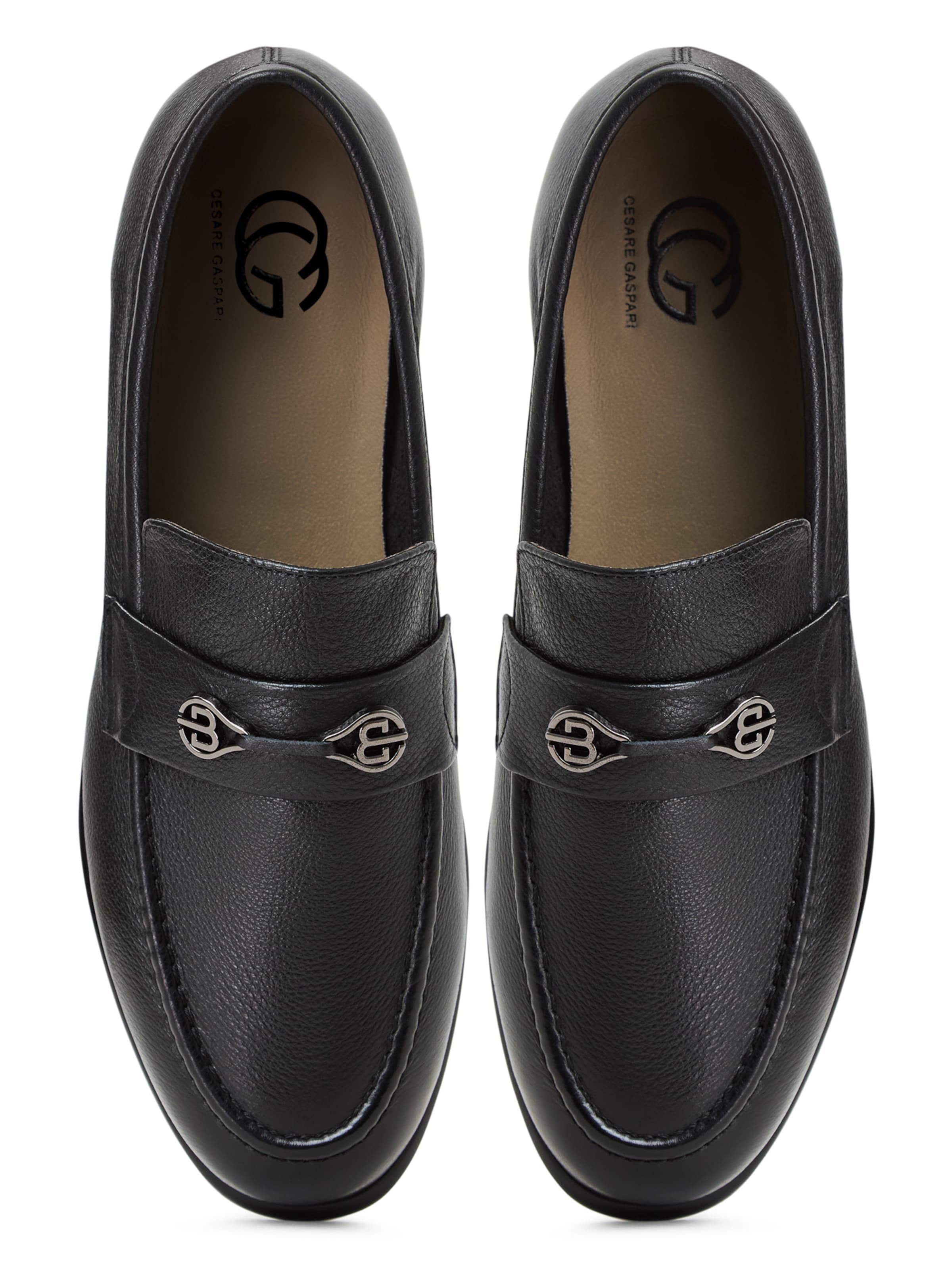 CESARE GASPARI Moccasin in Black