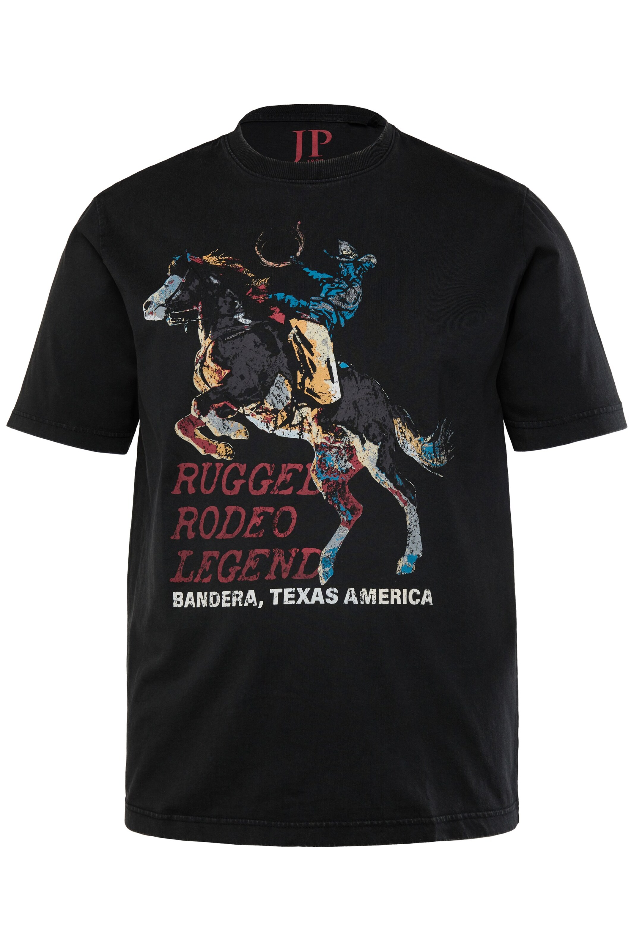 JP1880 Shirt in Zwart: voorkant