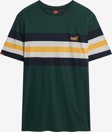 T-Shirt 'Essentials' Superdry en vert : devant