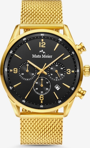 Montre à affichage analogique Mats Meier en or : devant