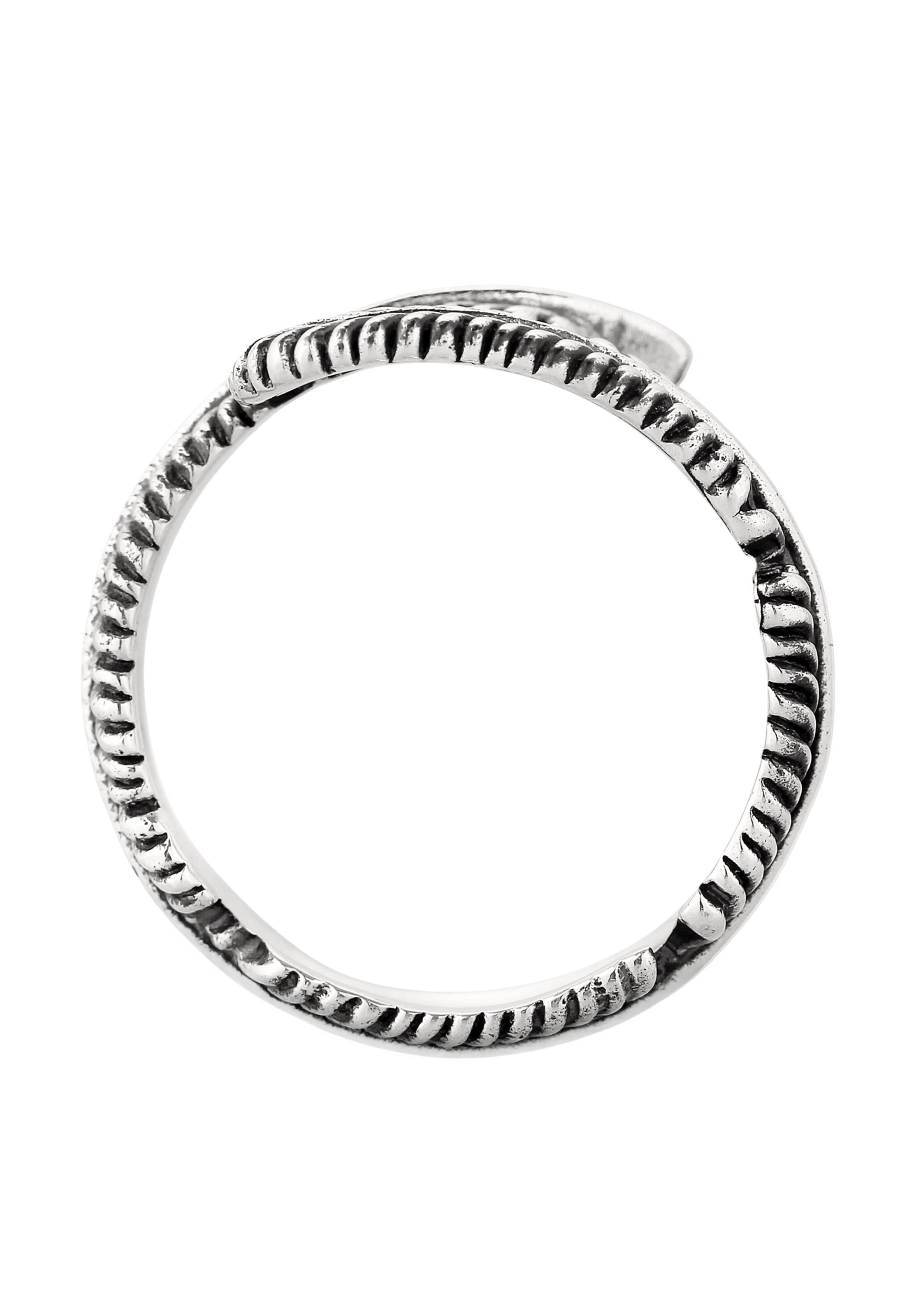 KUZZOI Ring 'Feder' in Silver