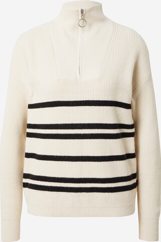 b.young Sweater 'Milo' in Beige: front