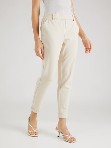 VERO MODA Slimfit Broek 'MAYA' in Beige: voorkant