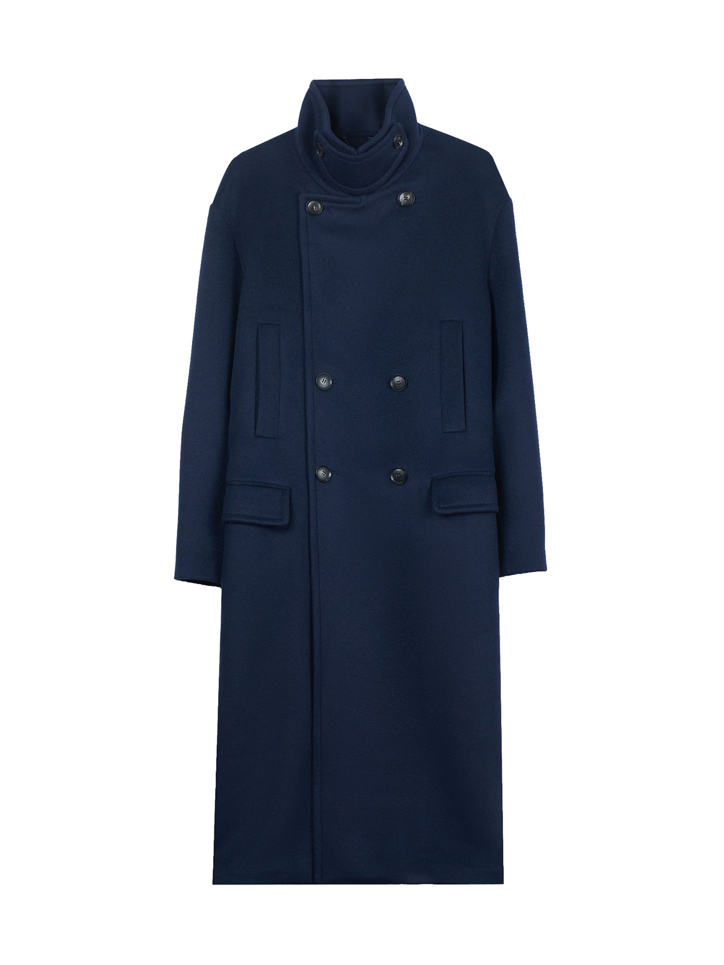 GOBI Cashmere Übergangsmantel 'Unisex Cashmere Trench Coat'‌‌‌‌‌‌‌‌‌‌ in Blau: Vorderseite