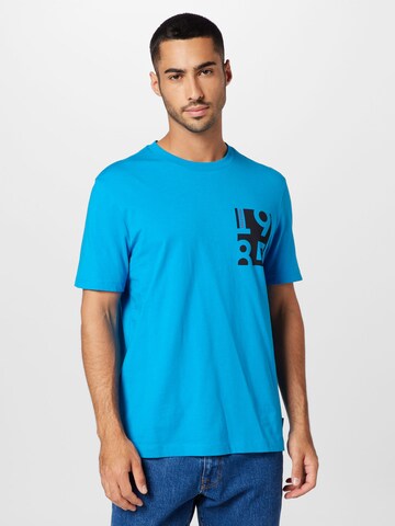 T-Shirt TOMMY HILFIGER en bleu : devant