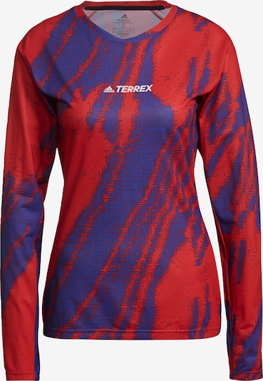 ADIDAS PERFORMANCE Tehnička sportska majica u tamno ljubičasta / hrđavo crvena / bijela, Pregled proizvoda