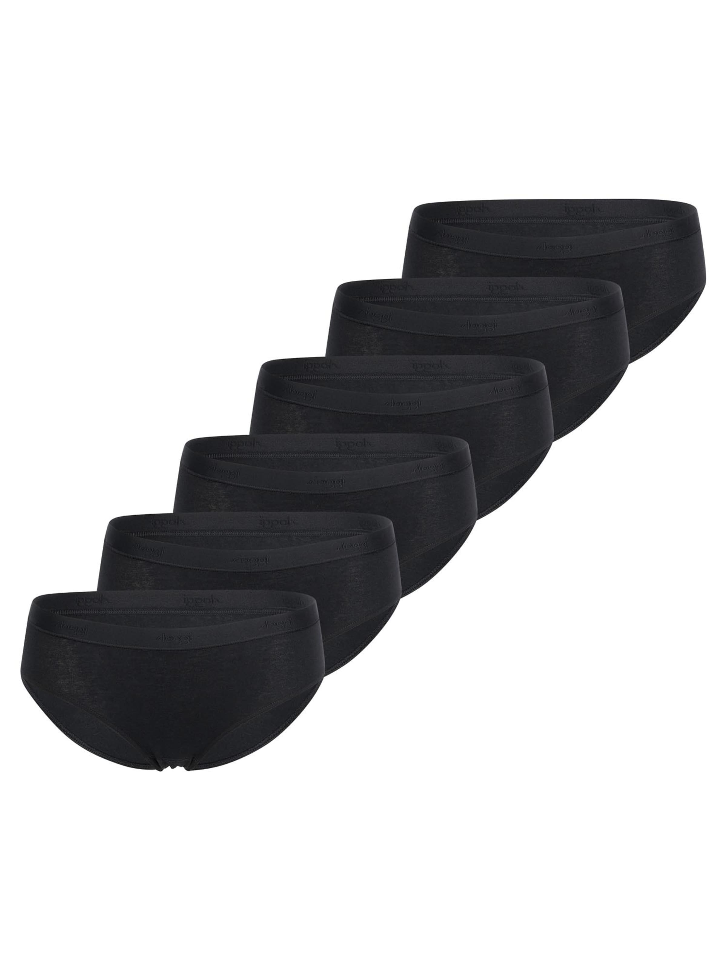 SLOGGI Boyshorts 'GO Casual' in Black: front