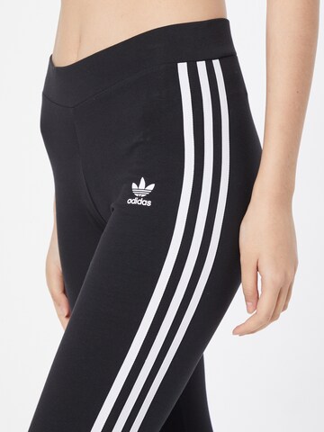 ADIDAS ORIGINALS Skinny Leggings 'Adicolor Classics 3-Stripes' in Zwart