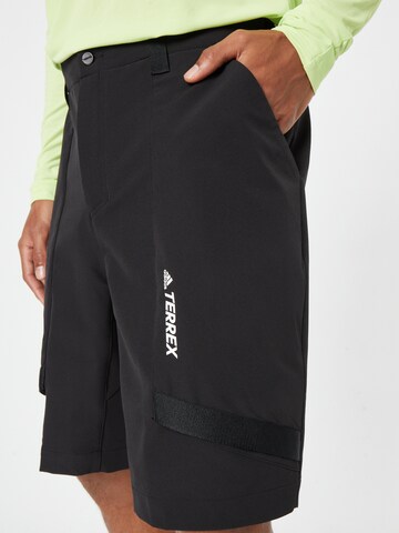 Regular Pantalon outdoor 'Zupahike' ADIDAS TERREX en noir