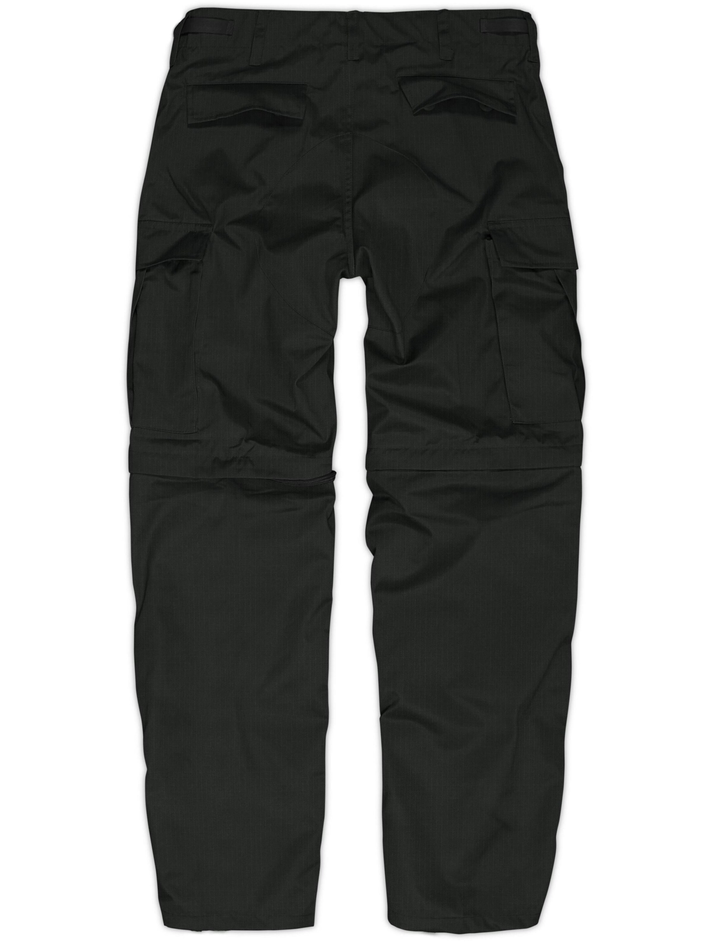 normani Regular Outdoor Pants 'Landscape' in Black