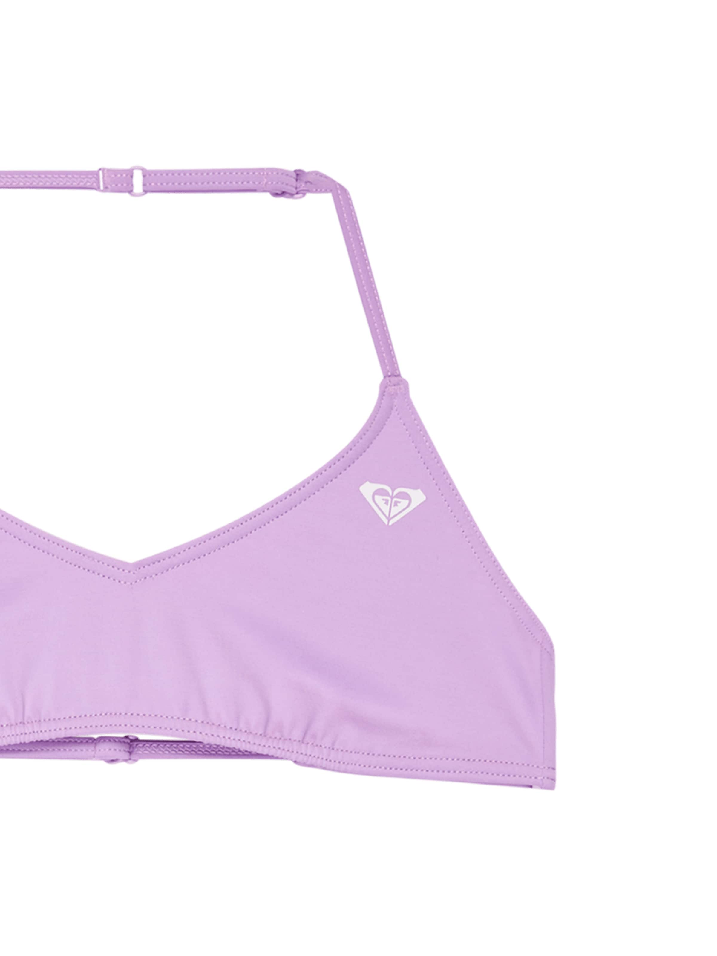 ROXY Bustier Bikini 'Solid Active' in Lila