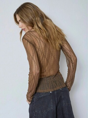 co'couture - Top ' MarcyCC ' en marrón